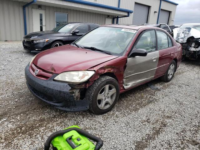 Photo 1 from auction – 2005 HONDA CIVIC EX with VIN 2HGES26825H531567