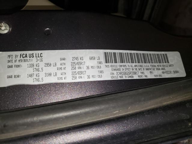 Photo 14 from auction – 2016 DODGE GRAND CARA with VIN 2C4RDGBG2GR339017