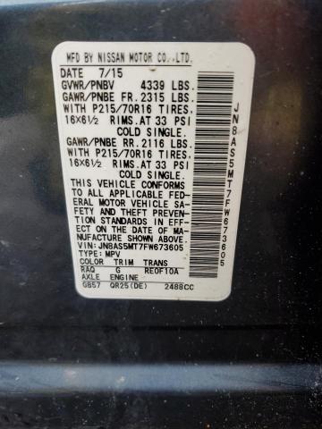 Photo 14 from auction – 2015 NISSAN ROGUE SELE with VIN JN8AS5MT7FW673605