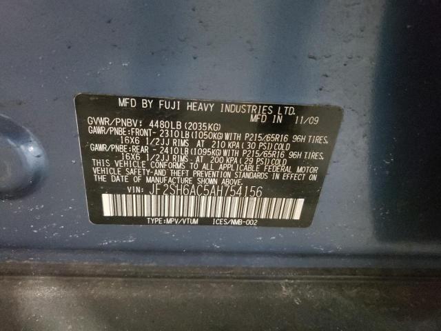 Photo 14 from auction – 2010 SUBARU FORESTER 2 with VIN JF2SH6AC5AH754156