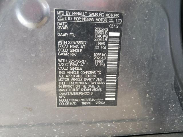 Photo 14 from auction – 2019 NISSAN ROGUE S with VIN KNMAT2MT8KP540248