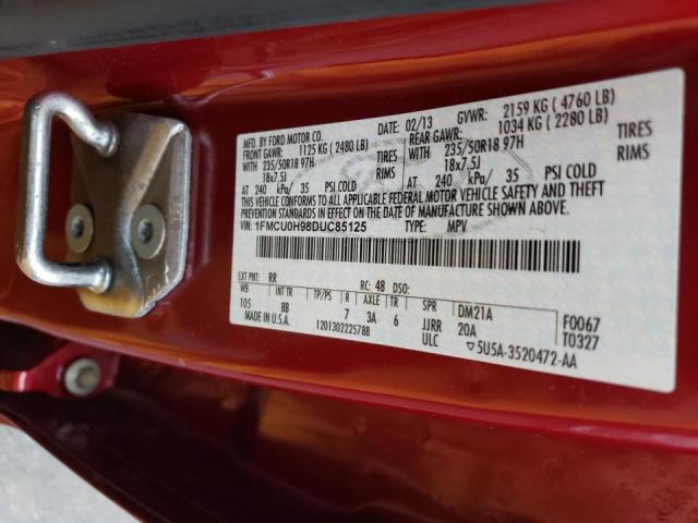 Photo 14 from auction – 2013 FORD ESCAPE SEL with VIN 1FMCU0H98DUC85125
