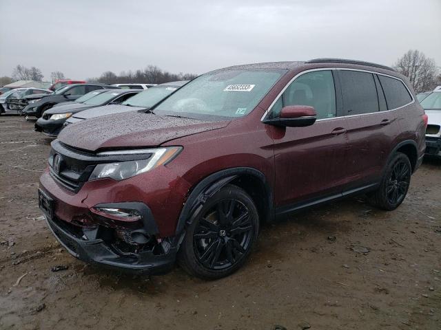 HONDA PILOT SE 2022 with VIN 5FNYF6H24NB034333 - Photo from auction