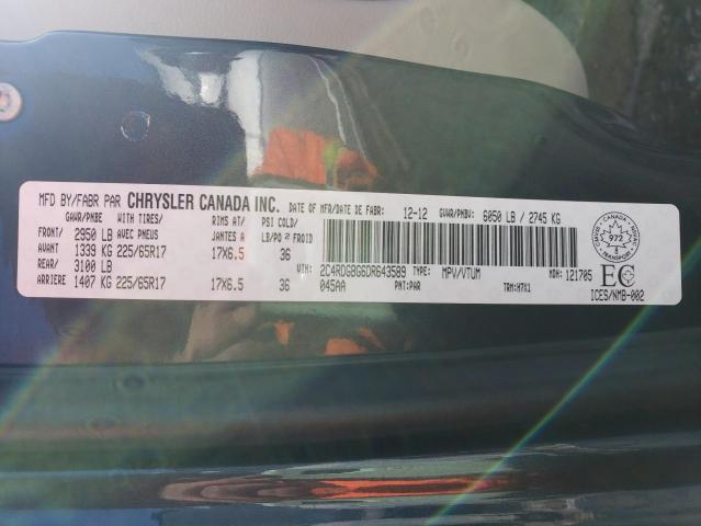 Photo 14 from auction – 2013 DODGE GRAND CARA with VIN 2C4RDGBG6DR643589