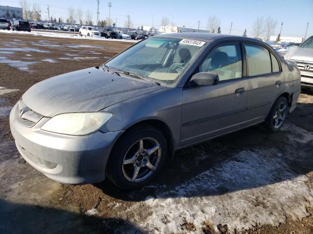 Photo 1 from auction – 2005 HONDA CIVIC DX V with VIN 2HGES15385H036239