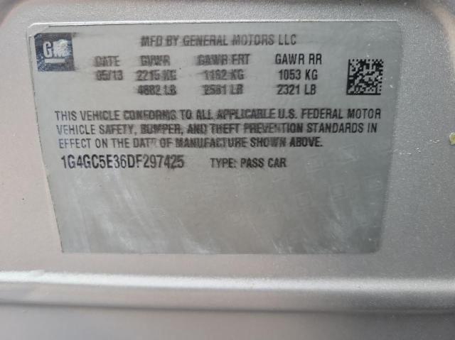 Photo 10 from auction – 2013 BUICK LACROSSE with VIN 1G4GC5E36DF297425