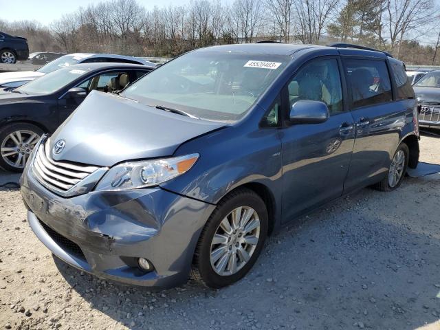 TOYOTA SIENNA XLE 2017 with VIN 5TDDZ3DC2HS184685 - Photo from auction