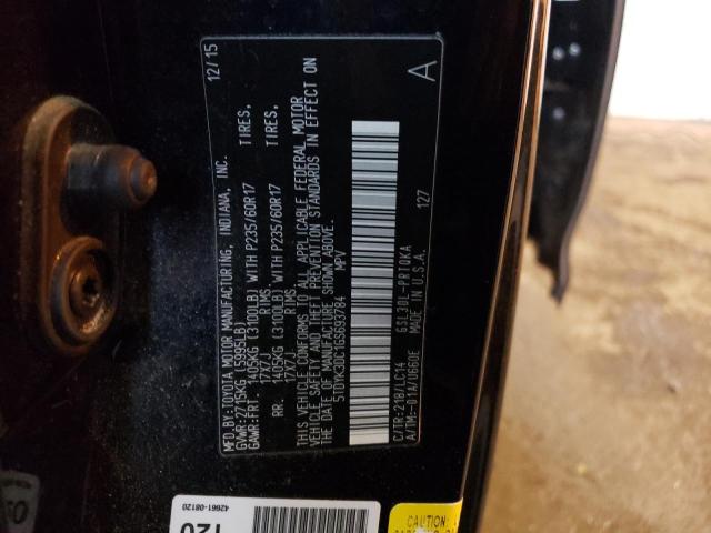 Photo 14 from auction – 2016 TOYOTA SIENNA XLE with VIN 5TDYK3DC1GS693784