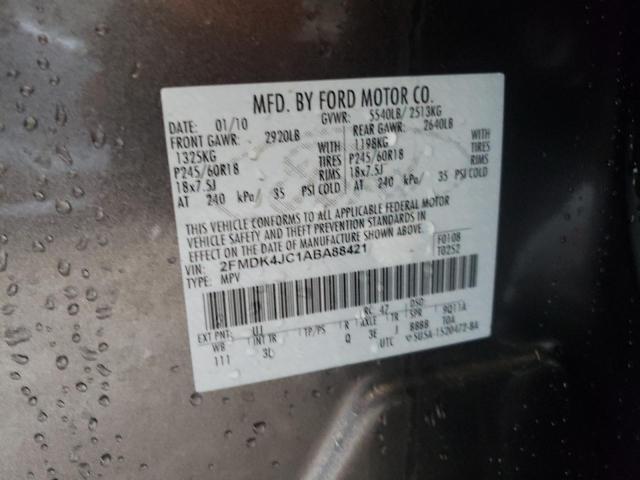Photo 14 from auction – 2010 FORD EDGE SEL with VIN 2FMDK4JC1ABA88421