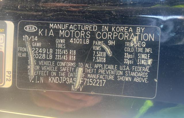 Photo 10 from auction – 2015 KIA SOUL + with VIN KNDJP3A5XF7152217