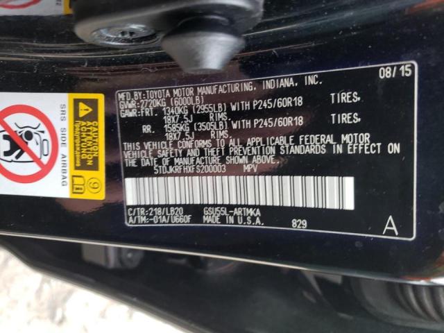 Photo 14 from auction – 2015 TOYOTA HIGHLANDER with VIN 5TDJKRFHXFS200003