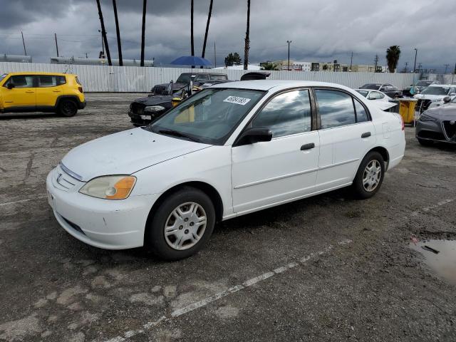 Photo 1 from auction – 2001 HONDA CIVIC LX with VIN 2HGES16561H592866