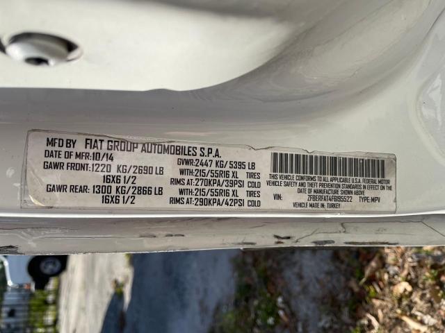 Photo 10 from auction – 2015 RAM PROMASTER with VIN ZFBERFAT4F6195522