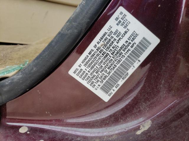 Photo 14 from auction – 2010 HONDA ODYSSEY EX with VIN 5FNRL3H75AB108215