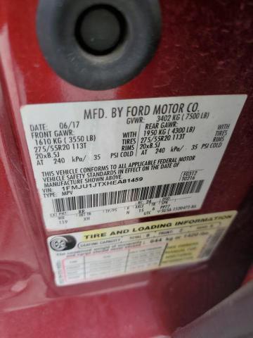 Photo 14 from auction – 2017 FORD EXPEDITION with VIN 1FMJU1JTXHEA81459