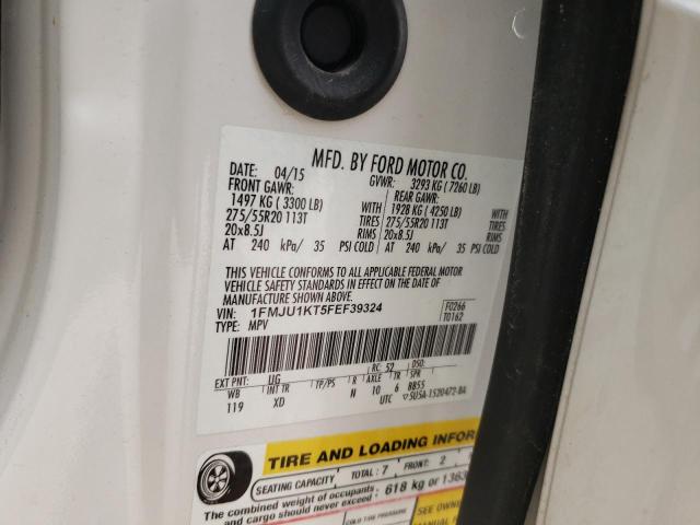 Photo 14 from auction – 2015 FORD EXPEDITION with VIN 1FMJU1KT5FEF39324
