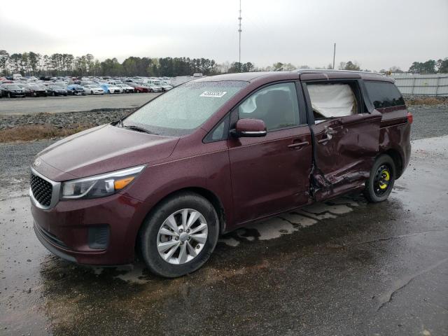 KIA SEDONA LX 2016 with VIN KNDMB5C19G6163833 - Photo from auction