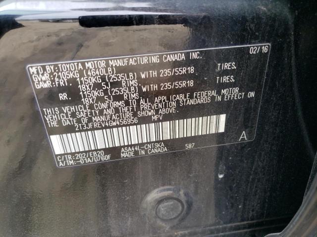 Photo 14 from auction – 2016 TOYOTA RAV4 SE with VIN 2T3JFREV4GW456956