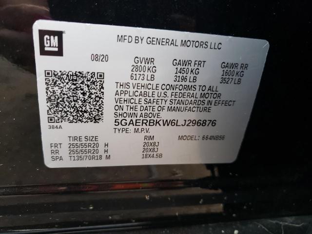 Photo 14 from auction – 2020 BUICK ENCLAVE ES with VIN 5GAERBKW6LJ296876