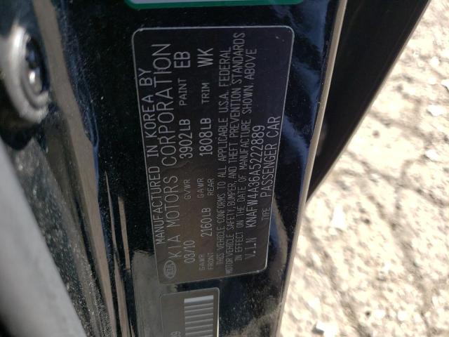 Photo 13 from auction – 2010 KIA FORTE with VIN KNAFW4A36A5222889