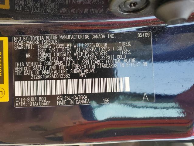 Photo 14 from auction – 2010 LEXUS RX 350 with VIN 2T2BK1BA2AC012362