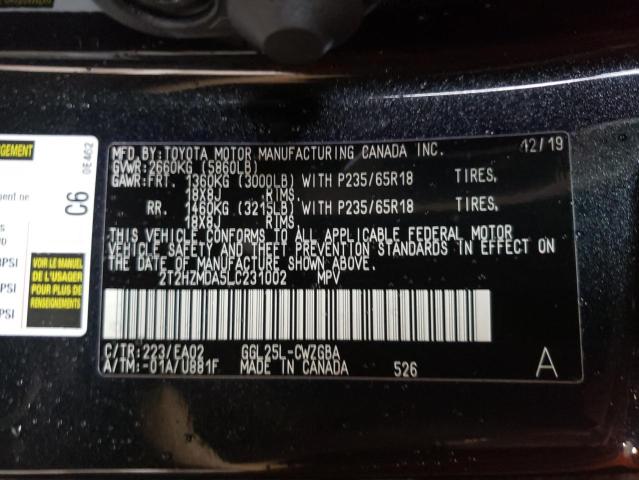 Photo 14 from auction – 2020 LEXUS RX 350 with VIN 2T2HZMDA5LC231002