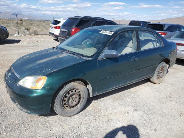 HONDA CIVIC LX 2002 with VIN 2HGES16582H560597 - Photo from auction
