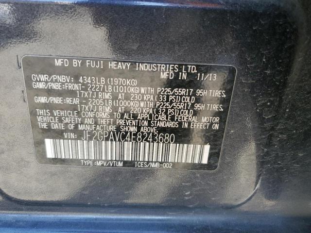 Photo 14 from auction – 2014 SUBARU XV CROSSTR with VIN JF2GPAVC4E8243680