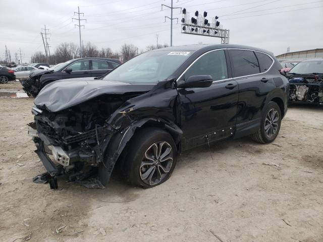 HONDA CR-V EX 2021 with VIN 5J6RW2H57MA010987 - Photo from auction