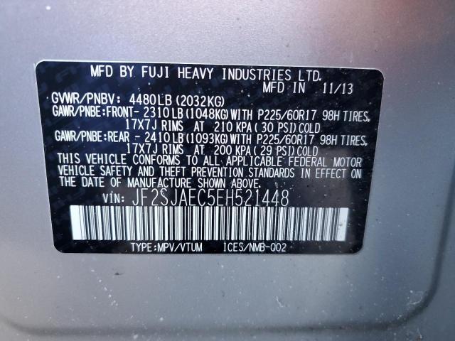 Photo 14 from auction – 2014 SUBARU FORESTER 2 with VIN JF2SJAEC5EH521448