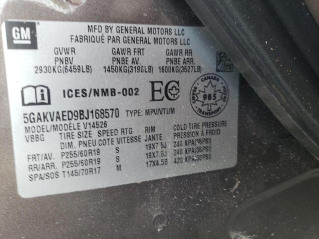 Photo 14 from auction – 2011 BUICK ENCLAVE CX with VIN 5GAKVAED9BJ168570
