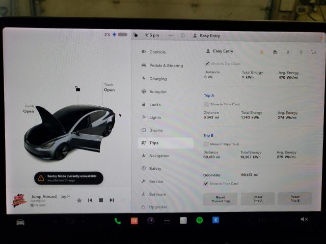 Photo 9 from auction – 2018 TESLA MODEL 3 with VIN 5YJ3E1EB1JF103719