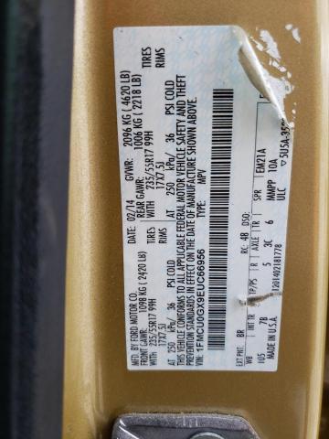 Photo 14 from auction – 2014 FORD ESCAPE SE with VIN 1FMCU0GX9EUC66956