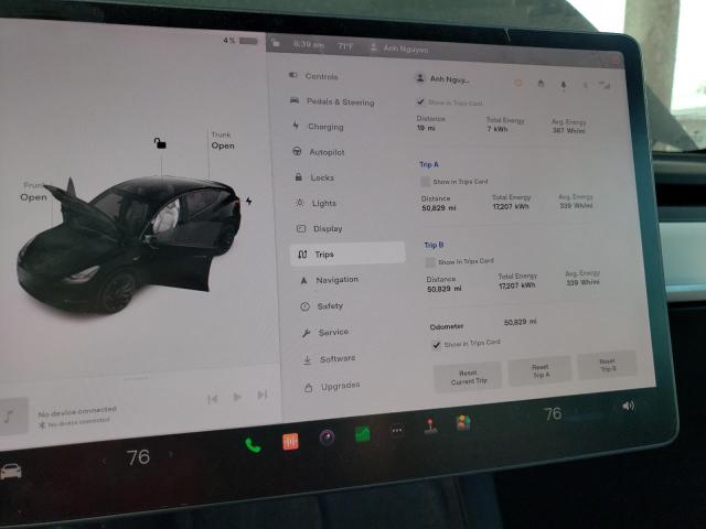 Photo 9 from auction – 2021 TESLA MODEL Y with VIN 5YJYGDEF8MF251925