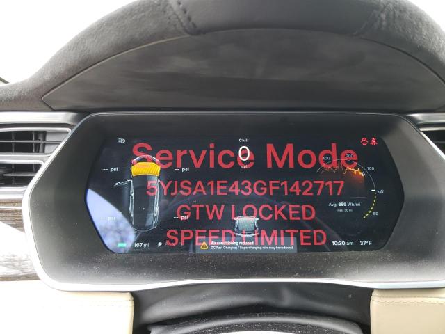 Photo 9 from auction – 2016 TESLA MODEL S with VIN 5YJSA1E43GF142717
