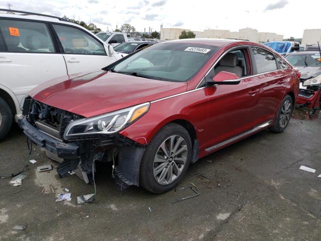 HYUNDAI SONATA SPO 2016 with VIN 5NPE34AF9GH330207 - Photo from auction