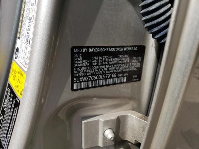 Photo 14 from auction – 2013 BMW X3 XDRIVE3 with VIN 5UXWX7C50DL979169