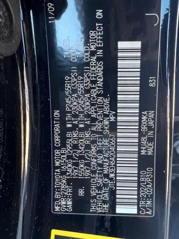 Photo 10 from auction – 2010 TOYOTA HIGHLANDER with VIN JTEJW3EH6A2040667