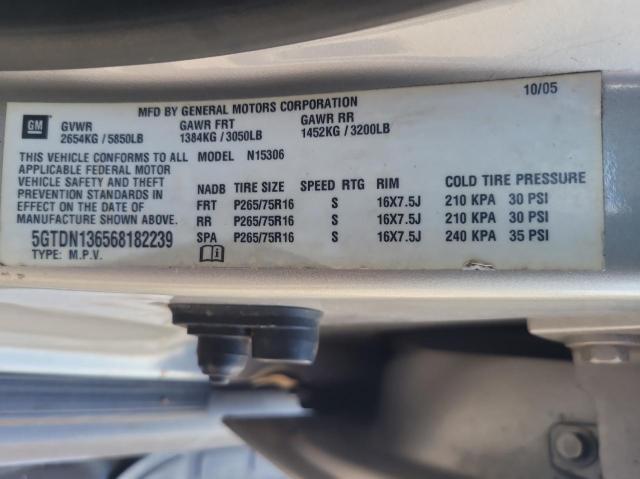 Photo 10 from auction – 2006 HUMMER H3 with VIN 5GTDN136568182239