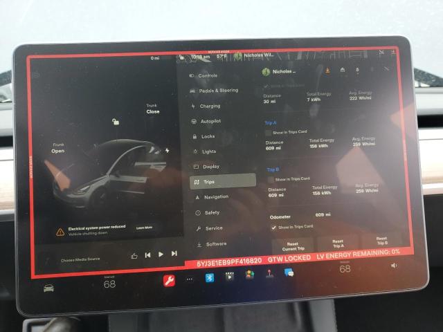 Photo 9 from auction – 2023 TESLA MODEL 3 with VIN 5YJ3E1EB9PF416820