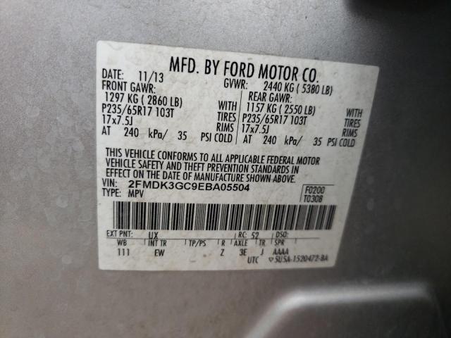 Photo 14 from auction – 2014 FORD EDGE SE with VIN 2FMDK3GC9EBA05504