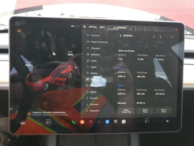 Photo 9 from auction – 2021 TESLA MODEL 3 with VIN 5YJ3E1EA0MF030581