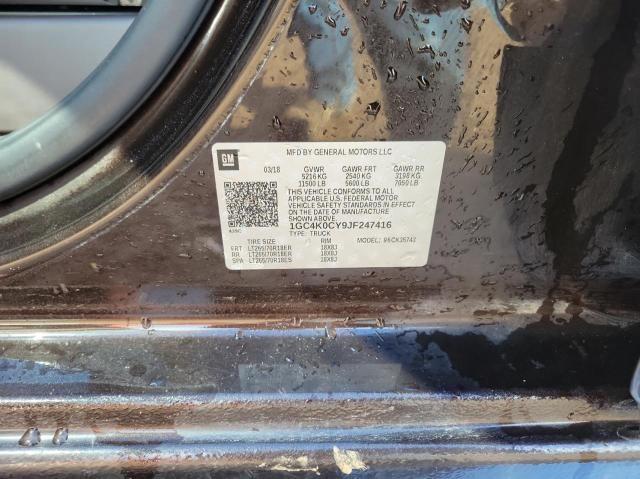 Photo 10 from auction – 2018 CHEVROLET SILVERADO with VIN 1GC4K0CY9JF247416