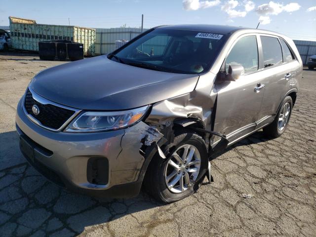 KIA SORENTO LX 2014 with VIN 5XYKT3A69EG425979 - Photo from auction