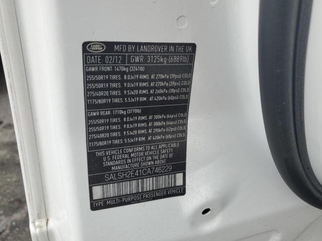 Photo 14 from auction – 2012 LAND ROVER RANGE ROVE with VIN SALSH2E41CA746229