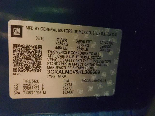 Photo 14 from auction – 2019 GMC TERRAIN SL with VIN 3GKALMEV5KL389669