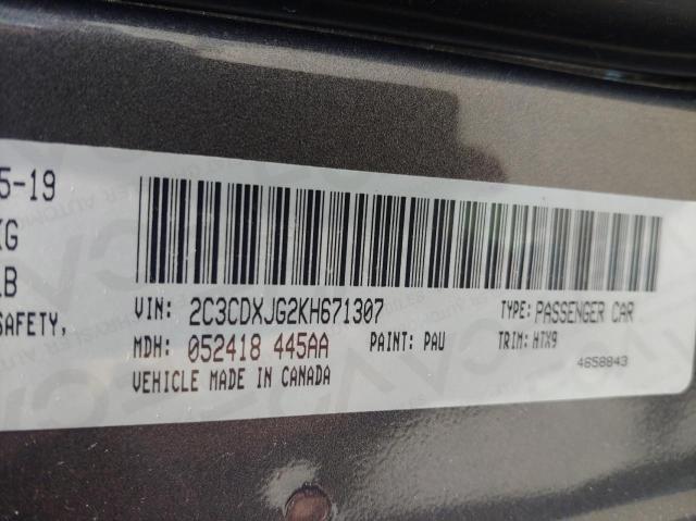 Photo 10 from auction – 2019 DODGE CHARGER SX with VIN 2C3CDXJG2KH671307