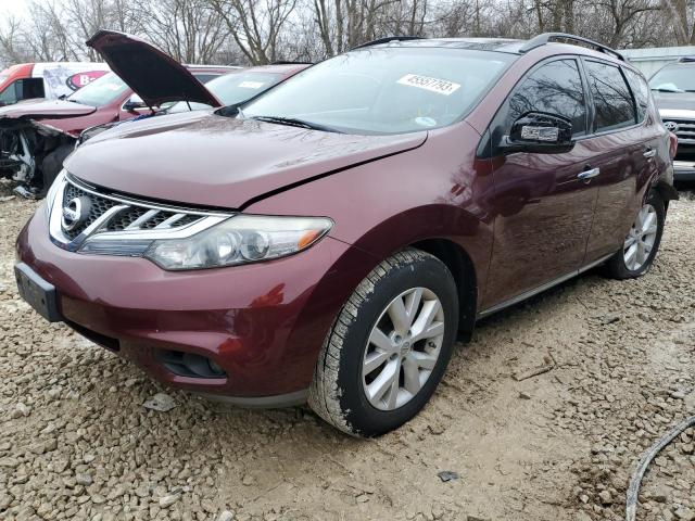 NISSAN MURANO S 2012 with VIN JN8AZ1MWXCW213865 - Photo from auction