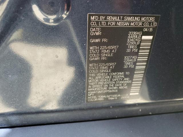 Photo 14 from auction – 2015 NISSAN ROGUE S with VIN KNMAT2MT0FP563531