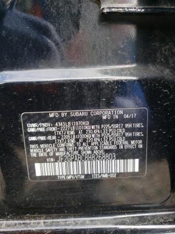 Photo 14 from auction – 2017 SUBARU CROSSTREK with VIN JF2GPABC8H8268803